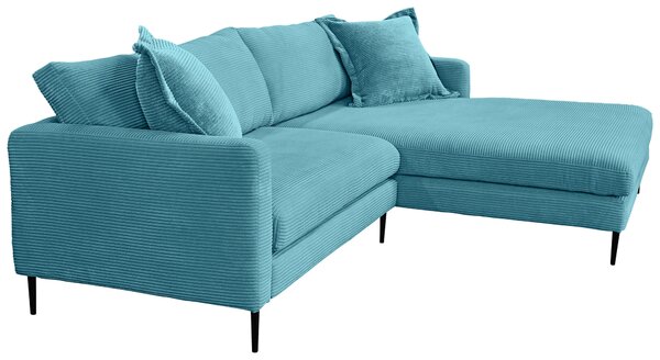 ROHOVÁ SEDAČKA, textil, světle modrá P & B - Sedací soupravy, Online Only