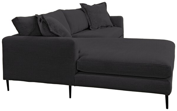 ROHOVÁ SEDAČKA, textil, černá P & B - Sedací soupravy, Online Only