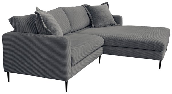 ROHOVÁ SEDAČKA, textil, barvy grafitu P & B - Sedací soupravy, Online Only