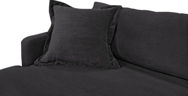 ROHOVÁ SEDAČKA, textil, černá P & B - Sedací soupravy, Online Only