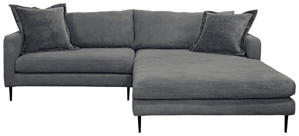 ROHOVÁ SEDAČKA, textil, barvy grafitu P & B - Sedací soupravy, Online Only