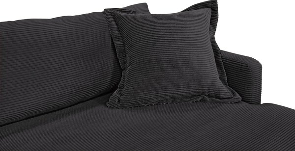 ROHOVÁ SEDAČKA, textil, černá P & B - Sedací soupravy, Online Only
