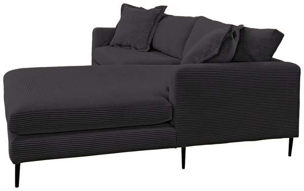 ROHOVÁ SEDAČKA, textil, černá P & B - Sedací soupravy, Online Only