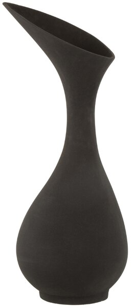 Černá hliníková váza J-Line Rutie 77,5 cm