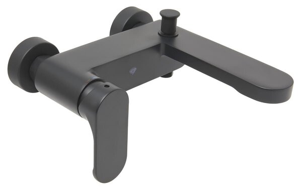 Vanová baterie SAT Fusion bez sprchového setu 150 mm matná černá SATBSFU222CPC
