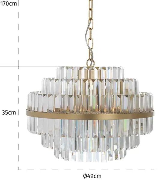 -25 % Dny MOMENTI– Richmond Křišťálový lustr Desire 80 cm