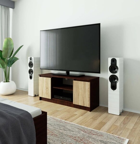 TV stolek YMARIN - wenge / dub sonoma