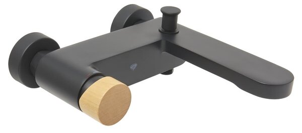 Vanová baterie SAT Fusion bez sprchového setu 150 mm páka světlé dřevo SATBSFU222DSC