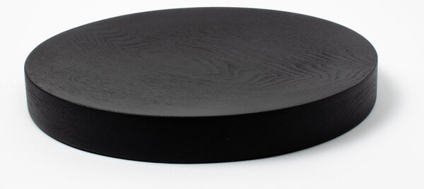 DVORO Luxusní dřevěný odkládací podnos Pau Black stained ash 27cm