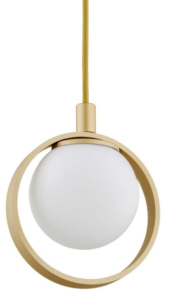 Argon Saturnia závěsné svítidlo 1x6 W zlatá-opálová 8257