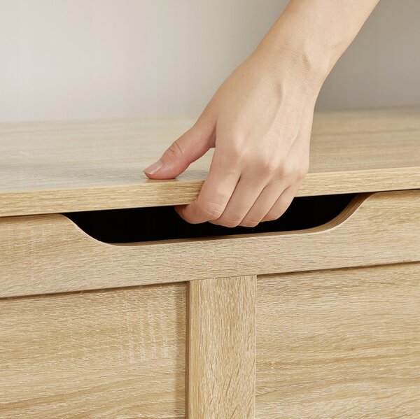 Úložný box LEHAC s víkem 100x46cm, dub sonoma