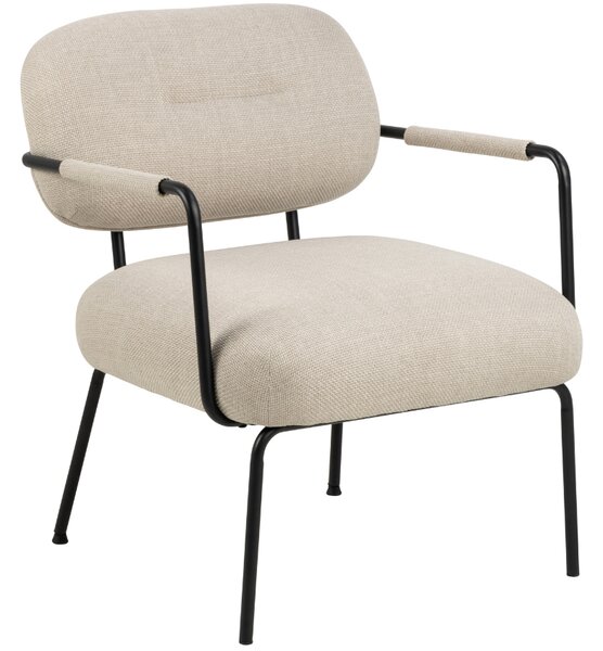 Scandi Béžové čalouněné lounge křeslo Demijon