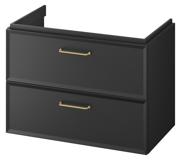 Cersanit Mille, umyvadlová skříňka 794x446x551 mm, černá matná, S1017-003