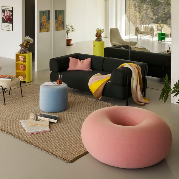 HEM Pouf Boa, Pine Green