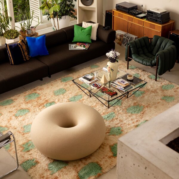 HEM Pouf Boa, Pine Green