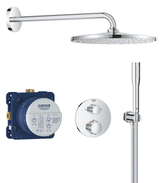Grohe Vitalio Start sprchová sada pod omítku s termostatem s dešťovou sprchou chrom 34880000