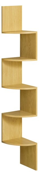 REGÁL, barvy dubu, recyklované dřevo, 20/126/20 cm Boxxx - Online Only regály & police, Online Only