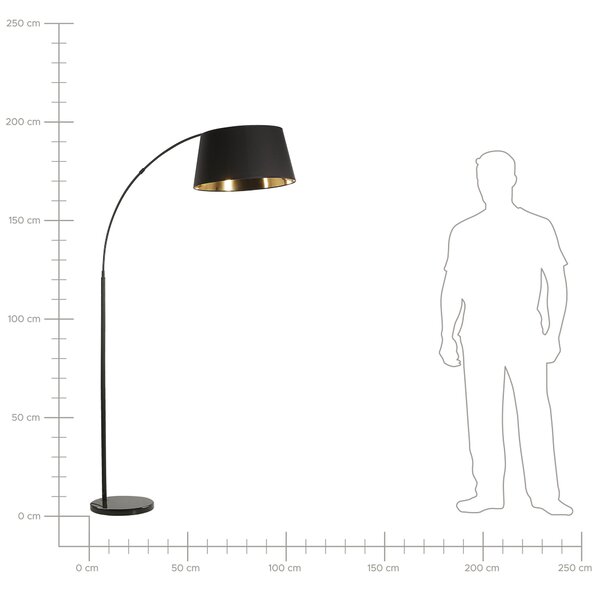 Stojací lampa YABUS Kov Černá