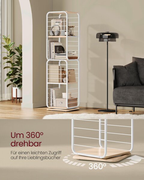 REGÁL, bílá, béžová, uhlíková ocel, 43/158/43 cm Boxxx - Online Only regály & police, Online Only