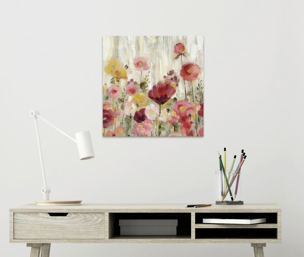 MALBA NA PLÁTNĚ, květiny, 55/55 cm Euroart - Obrazy na plátně