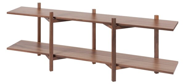HEM Policová sestava Zig Zag Media, Walnut