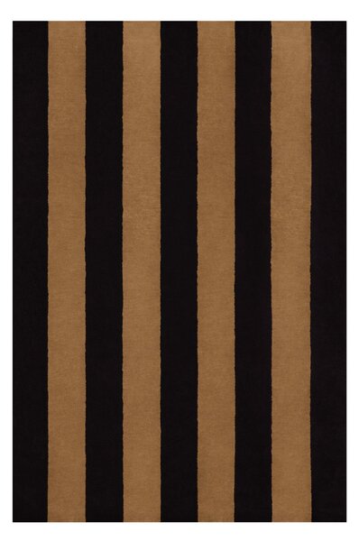 HEM Koberec Pattern, Large, Black / Beige Stripe