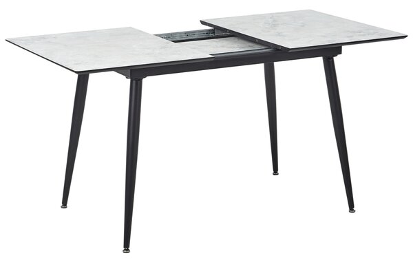 Jídelní stůl EFTALIA Bílý mramor 120/150 cm 80 cm