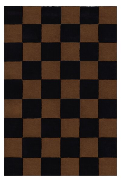 HEM Koberec Pattern, Large, Black / Brown Check