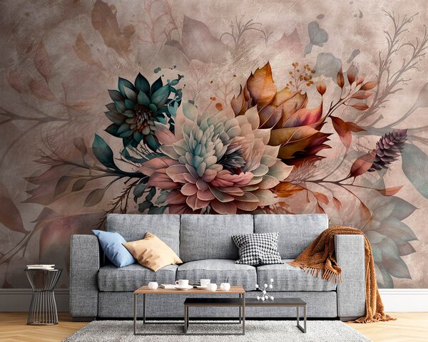 Fototapety Složení ve stylu Grange, Fototapety 3D, Fototapety 3d květiny, u93919 : uwalls.cz