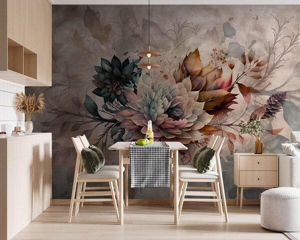 Fototapety Složení ve stylu Grange, Fototapety 3D, Fototapety 3d květiny, u93919 : uwalls.cz