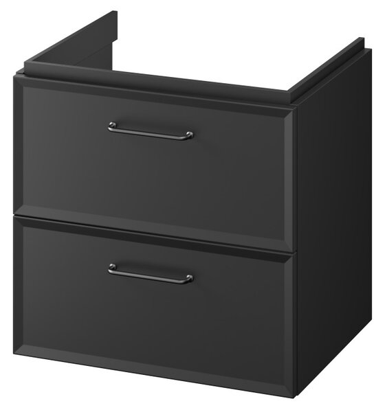 Cersanit Mille, umyvadlová skříňka 594x446x551 mm, černá matná, S1021-002