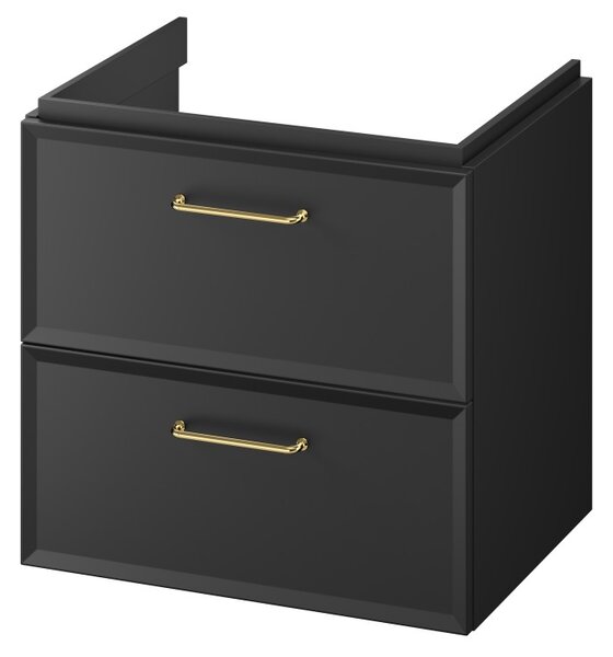 Cersanit Mille, umyvadlová skříňka 594x446x551 mm, černá matná, S1021-002