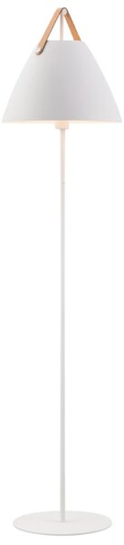Nordlux Bílá kovová stojací lampa Strap 155 cm