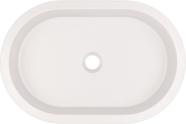 Deante Silia umyvadlo 58x39 cm oválné pod pult bílá matný CQS_AU6U