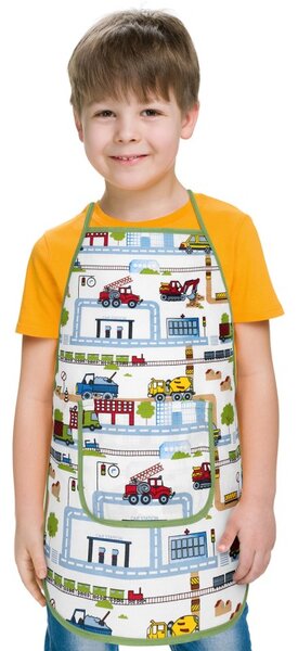 BELLATEX Dětská zástěrka Zelená 37 x 47 cm, pro děti ve věku 3 - 5 let