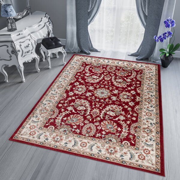 Makro Abra Kusový koberec klasický DUBAI L752A červený Rozměr: 80x150 cm