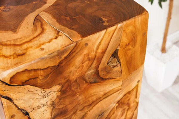Dekorační sloup SQUARE 110 CM masiv teak Nábytek | Doplňkový nábytek | Odkládací stolky