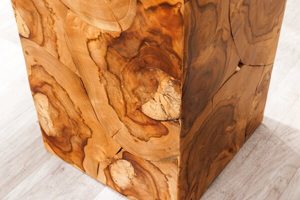 Dekorační sloup SQUARE 110 CM masiv teak Nábytek | Doplňkový nábytek | Odkládací stolky