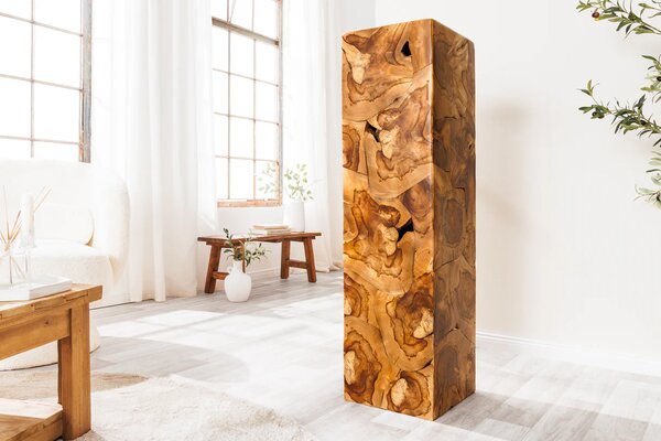Dekorační sloup SQUARE 110 CM masiv teak Nábytek | Doplňkový nábytek | Odkládací stolky