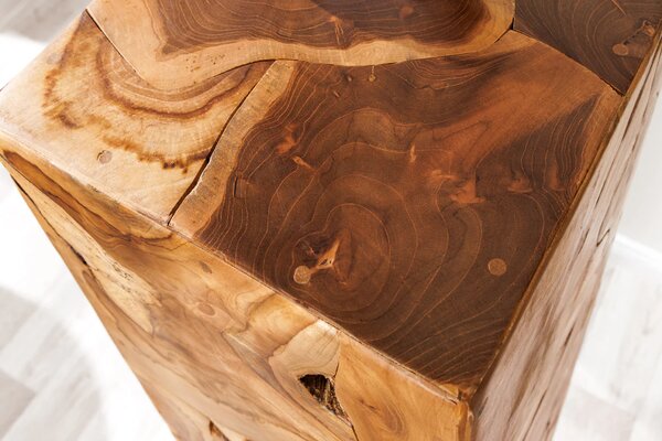 Dekorační sloup SQUARE 110 CM masiv teak Nábytek | Doplňkový nábytek | Odkládací stolky