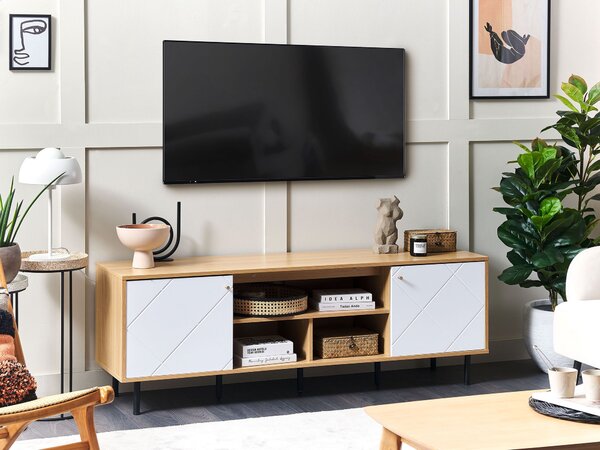TV stolek PALMER Hnědá/Bílá