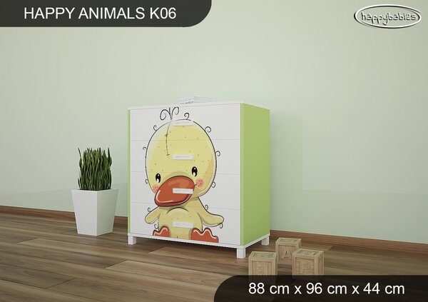 Dětská komoda ZVÍŘECÍ KAMARÁDI - TYP 6