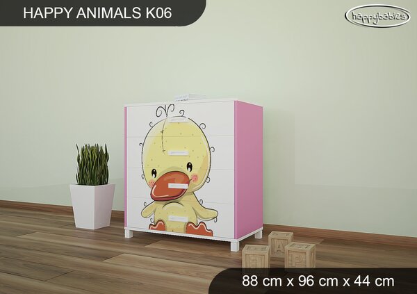 Dětská komoda ZVÍŘECÍ KAMARÁDI - TYP 6