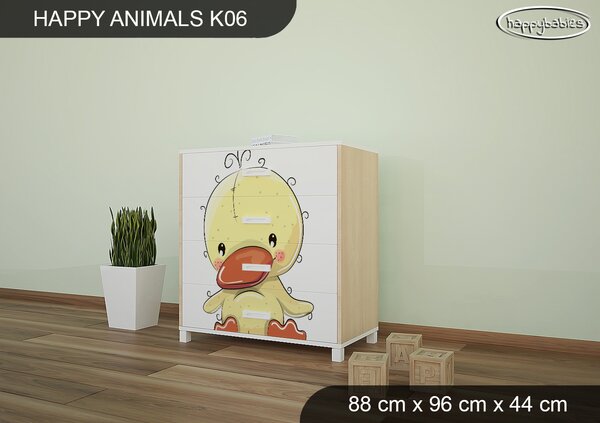 Dětská komoda ZVÍŘECÍ KAMARÁDI - TYP 6