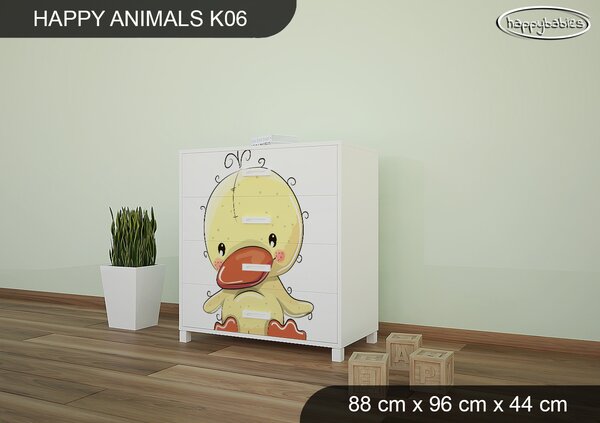 Dětská komoda ZVÍŘECÍ KAMARÁDI - TYP 6