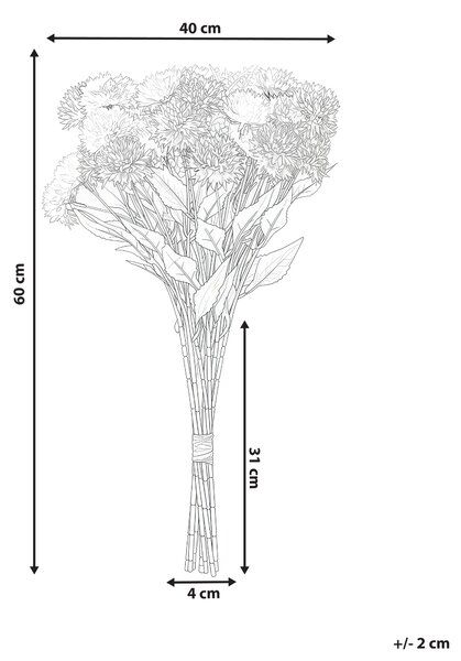 Umělá kytice SILVEIRA 60 cm Růžová