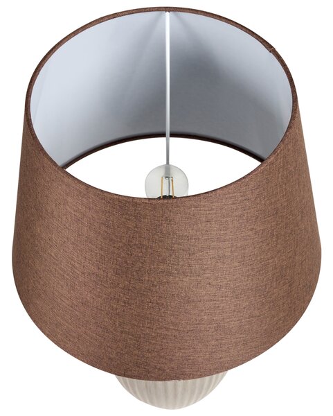 Stolní lampa FERGUS Keramika Hnědá