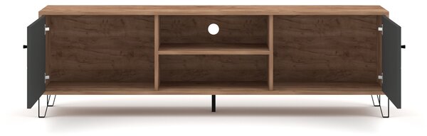 Vivaldi TV stolek Bilbao 183 cm dub Craft Tobacco/grafit