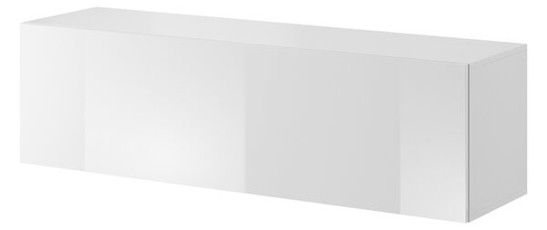 Vivaldi Závěsný TV stolek Vivien 140 cm bílý lesk