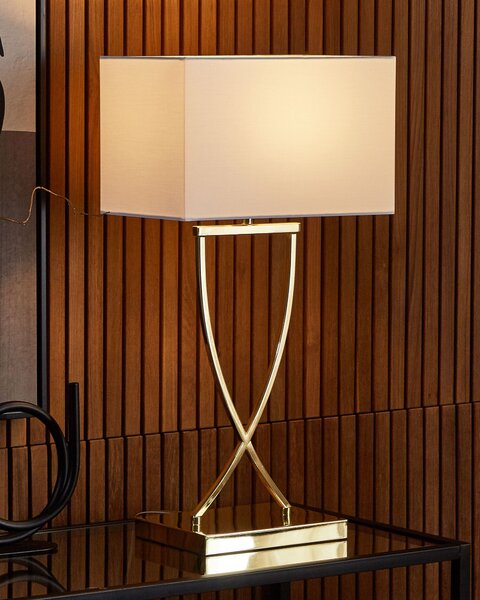 Stolní lampa YASUNI Kov Bílá/Zlatá